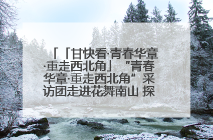 「甘快看·青春华章·重走西北角」“青春华章·重走西北角”采访团走进花舞南山 探寻天水乡村振兴之路