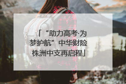 “助力高考·为梦护航”中华财险株洲中支再启程
