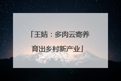 王婧：多肉云寄养 育出乡村新产业