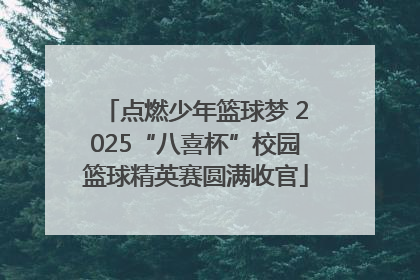 点燃少年篮球梦 2025“八喜杯”校园篮球精英赛圆满收官