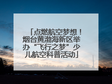 点燃航空梦想！烟台黄渤海新区举办“飞行之梦”少儿航空科普活动