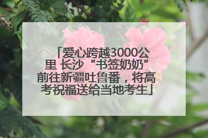 爱心跨越3000公里 长沙“书签奶奶”前往新疆吐鲁番，将高考祝福送给当地考生