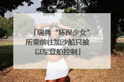 瑞典“环保少女”所乘前往加沙船只被以军登船控制