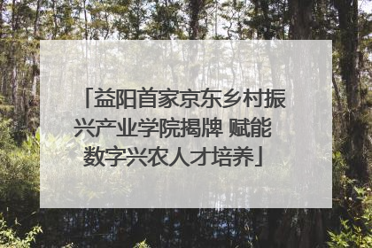 益阳首家京东乡村振兴产业学院揭牌 赋能数字兴农人才培养