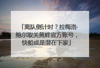 离队倒计时？拉梅洛·鲍尔取关黄蜂官方账号，快船或是潜在下家