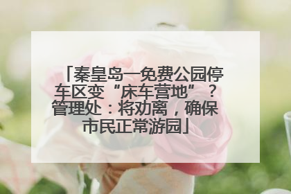 秦皇岛一免费公园停车区变“床车营地”？管理处：将劝离，确保市民正常游园