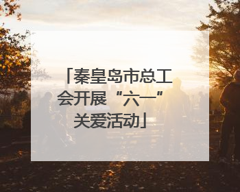 秦皇岛市总工会开展“六一”关爱活动