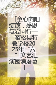 童心向阳绽放,感恩与爱同行——宿松县特教学校2025年“六一”文艺汇演圆满落幕