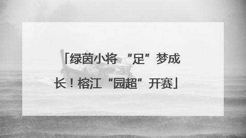 绿茵小将 “足”梦成长！榕江“园超”开赛