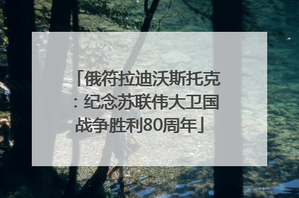 俄符拉迪沃斯托克：纪念苏联伟大卫国战争胜利80周年