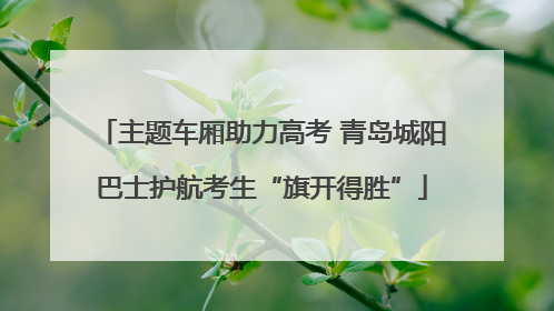 主题车厢助力高考 青岛城阳巴士护航考生“旗开得胜”