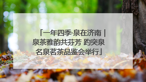 一年四季·泉在济南｜泉茶雅韵共芬芳 趵突泉名泉茗茶品鉴会举行