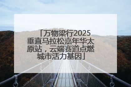 万物梁行2025垂直马拉松嘉年华太原站，云端赛道点燃城市活力基因