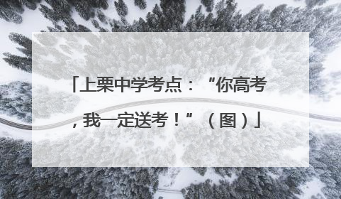 上栗中学考点：“你高考，我一定送考！”（图）
