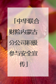 中华联合财险内蒙古分公司积极参与安全宣传