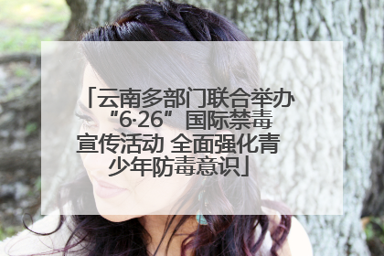 云南多部门联合举办“6·26”国际禁毒宣传活动 全面强化青少年防毒意识