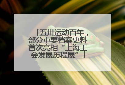 五卅运动百年，部分重要档案史料首次亮相“上海工会发展历程展”