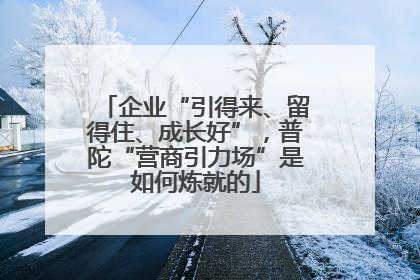企业“引得来、留得住、成长好”，普陀“营商引力场”是如何炼就的