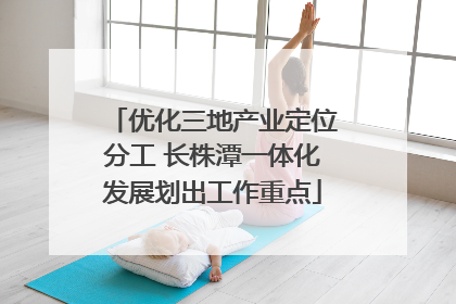 优化三地产业定位分工 长株潭一体化发展划出工作重点