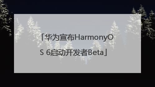 华为宣布HarmonyOS 6启动开发者Beta