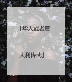 华人武者意大利传武