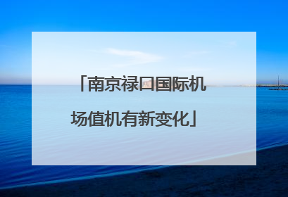 南京禄口国际机场值机有新变化