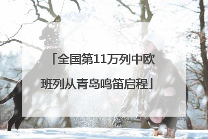 全国第11万列中欧班列从青岛鸣笛启程