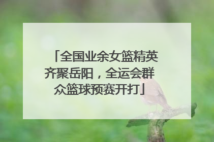 全国业余女篮精英齐聚岳阳，全运会群众篮球预赛开打