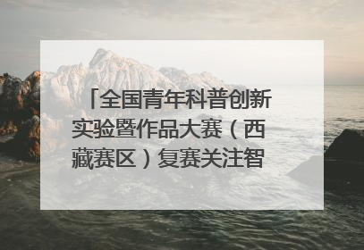 全国青年科普创新实验暨作品大赛（西藏赛区）复赛关注智慧环保等主题