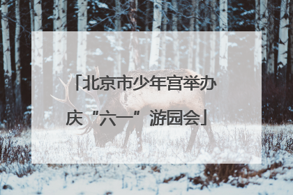 北京市少年宫举办庆“六一”游园会