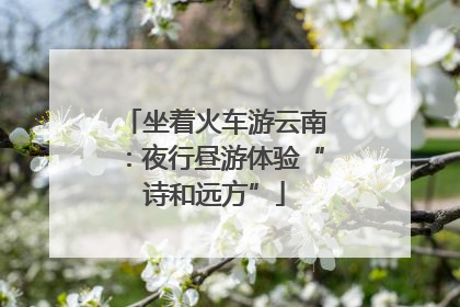 坐着火车游云南：夜行昼游体验“诗和远方”