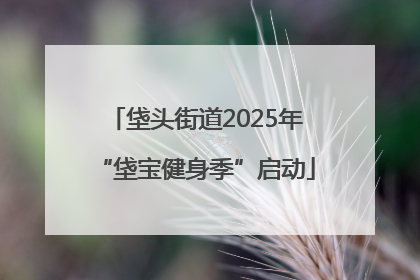 垡头街道2025年“垡宝健身季”启动