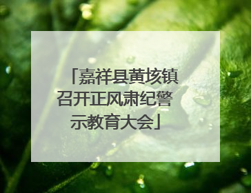 嘉祥县黄垓镇召开正风肃纪警示教育大会
