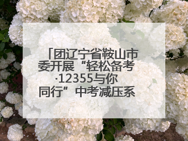 团辽宁省鞍山市委开展“轻松备考·12355与你同行”中考减压系列活动第六期