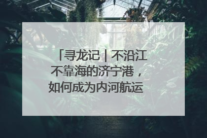 寻龙记｜不沿江不靠海的济宁港，如何成为内河航运的“绝对主力”
