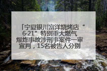 宁夏银川富洋烧烤店“6·21”特别重大燃气爆炸事故涉刑事案件一审宣判，15名被告人分别判刑六年至一年不等