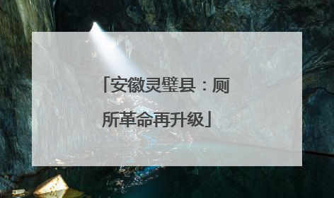 安徽灵璧县：厕所革命再升级