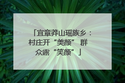 宜章莽山瑶族乡：村庄开“美颜” 群众露“笑颜”
