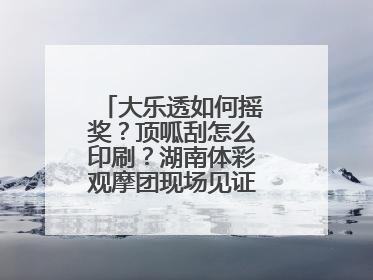 大乐透如何摇奖？顶呱刮怎么印刷？湖南体彩观摩团现场见证“阳光开奖”