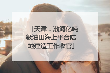 天津：渤海亿吨级油田海上平台陆地建造工作收官