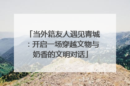 当外籍友人遇见青城：开启一场穿越文物与奶香的文明对话