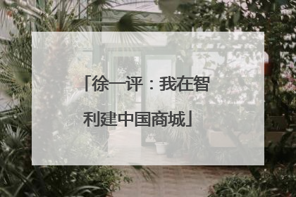 徐一评：我在智利建中国商城