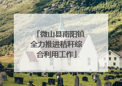 微山县南阳镇全力推进秸秆综合利用工作