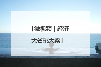 微视频｜经济大省挑大梁
