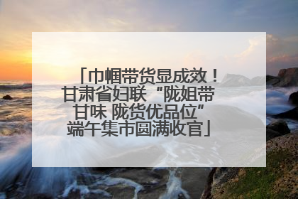 巾帼带货显成效！甘肃省妇联“陇姐带甘味 陇货优品位”端午集市圆满收官