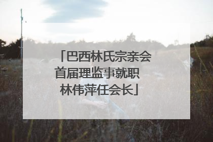 巴西林氏宗亲会首届理监事就职 林伟萍任会长