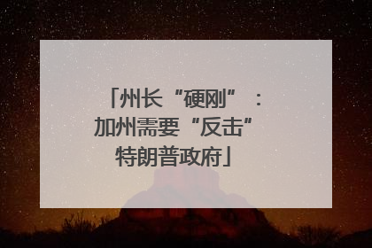 州长“硬刚”：加州需要“反击”特朗普政府