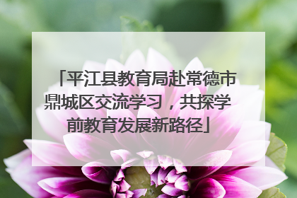 平江县教育局赴常德市鼎城区交流学习，共探学前教育发展新路径