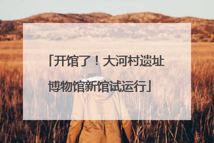 开馆了！大河村遗址博物馆新馆试运行