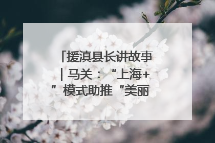 援滇县长讲故事｜马关：“上海+”模式助推“美丽产业”幸福绽放